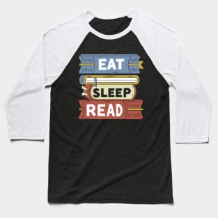 Eat Sleep Read. Funny Baseball T-Shirt
